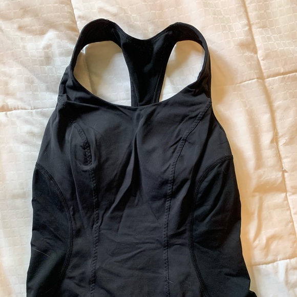 LULULEMON BLACK RACERBACK SHIRT - Picture 2 of 4